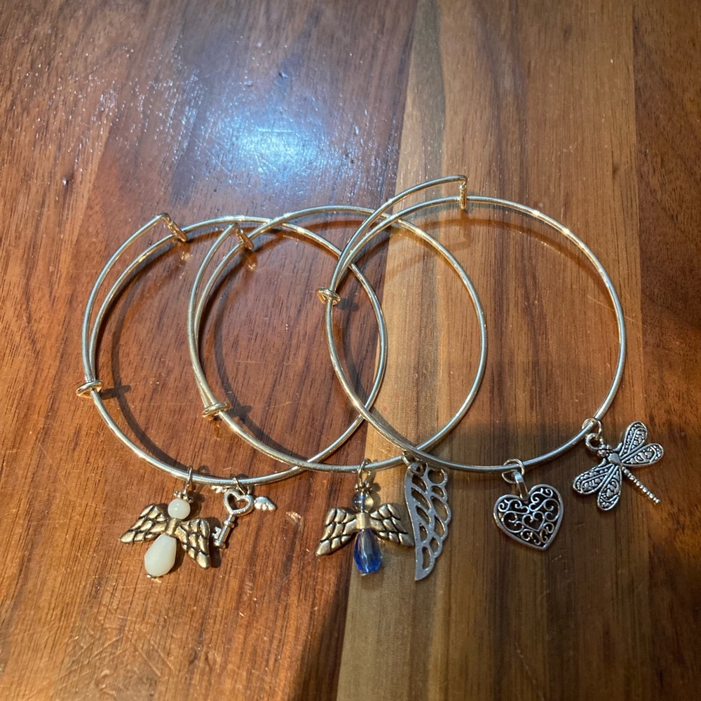 custom made bangle charm bracelets